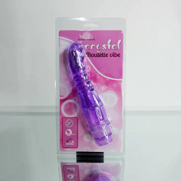 VIBRADOR CRYSTAL ROULETTE MORADO APHRODISIA