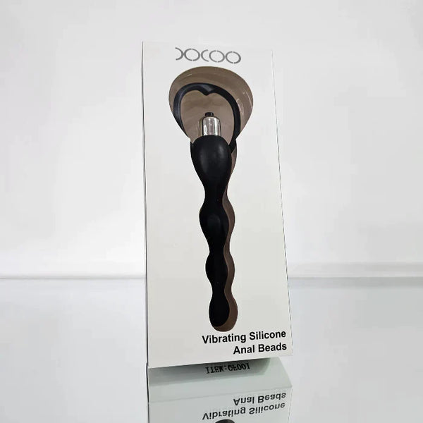 VIBRADOR ANAL BEADS NEGRO XXOO