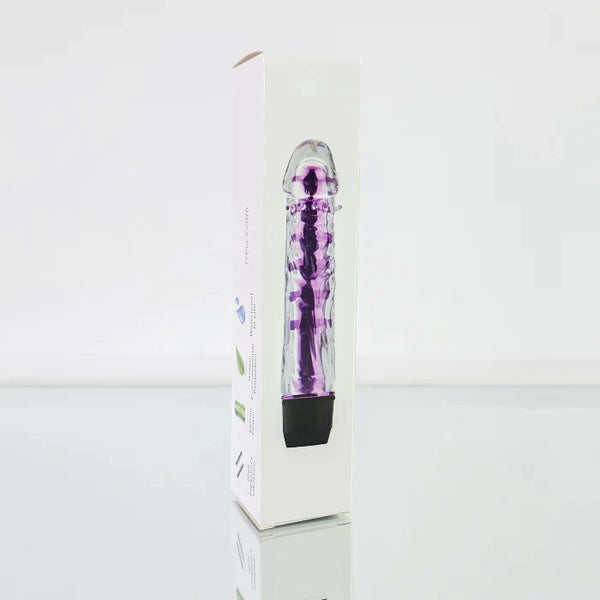 VIBRADOR TRANSLUCIDO CRYSTAL CLASSIC MORADO