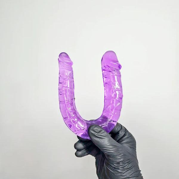 DILDO DOBLE HYDRA MORADO