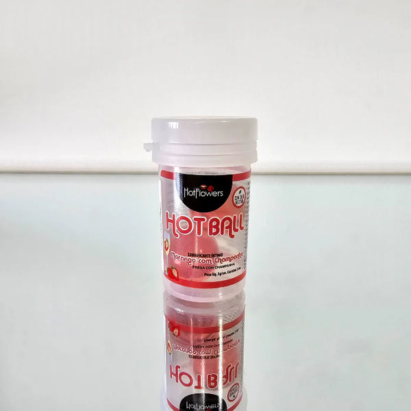 LUBRICANTE CALIENTE HOT BALL FRESA CHAMPAÑA