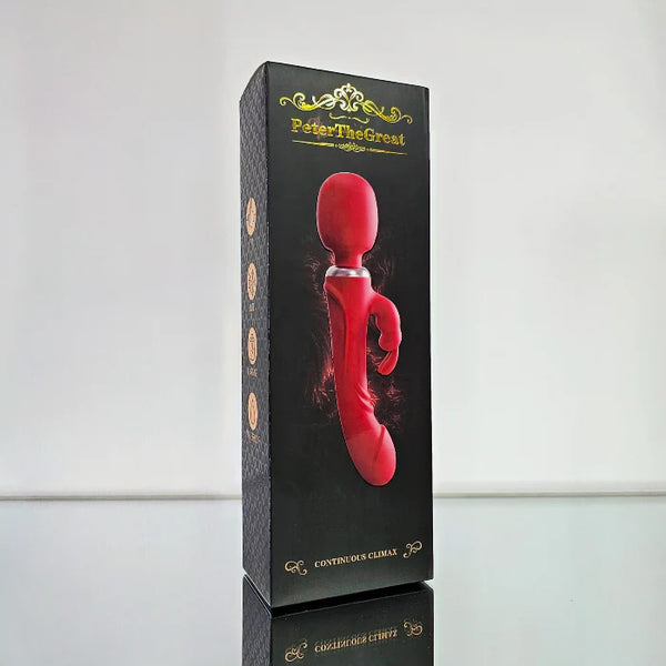 VIBRADOR TRIPLE PETER THE GREAT ROJO